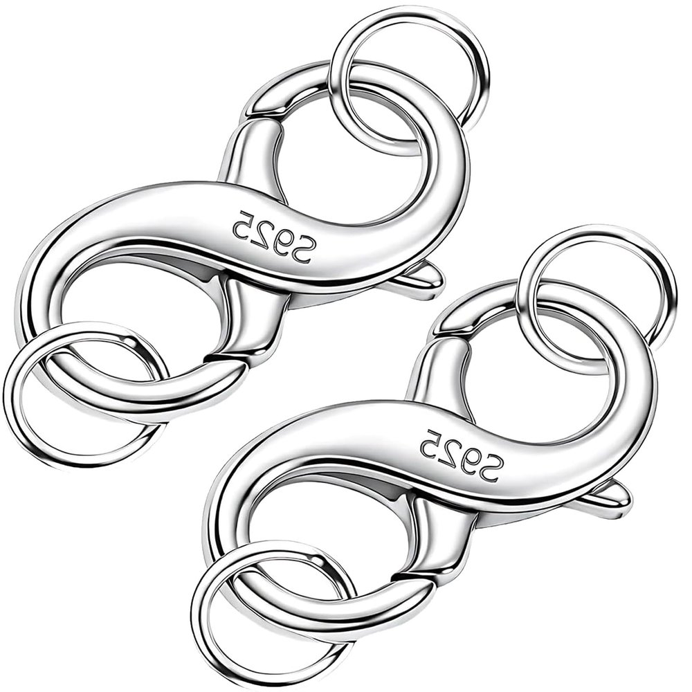 2 Pack Silver Chain Clasps