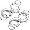2 Pack Silver Chain Clasps view 1