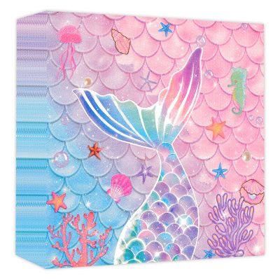 40 Pack Mermaid Napkins