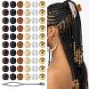 60 Wooden Hair Beads for Dreadlocks view 1