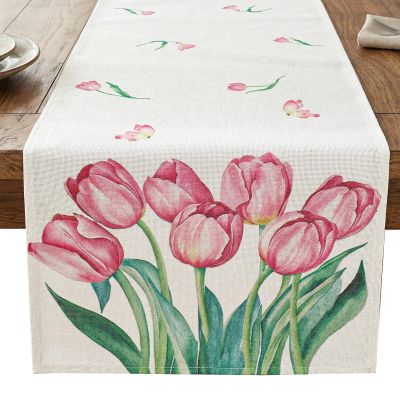 Amabro Rosa Tulip Spring Table Runner