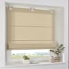 senrollo Duck Natural Roman Shade, 100% Cotton, Rectangular Eyelets, No Drilling, 45 x 140 cm view 1