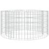 ACAGALA Round Gabion Fire Pit, 100 x 50 cm, Galvanized Iron view 2