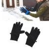 Hamwesh USB-Heated Touchscreen Gloves, Windproof, 3 Heat Settings, Water-Resistant, Rechargeable, Black view 2