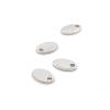Vintageparts Stainless Steel Engraving Blanks, Oval, 9x6 mm, 4 pcs view 3