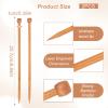 Larrel 2-Piece Bamboo Knitting Needles Set, 36 cm view 2