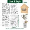 4 Pack Rub-On Stickers, UV Transfer Film 19x14cm view 2