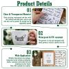 4 Pack Rub-On Stickers, UV Transfer Film 19x14cm view 3
