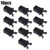 Self-Locking Plastic Switch, Trash Can Lid Replacement, Compatible with Touch Lids, 10 or 20 Pack (Black, 10 Pack) view 2