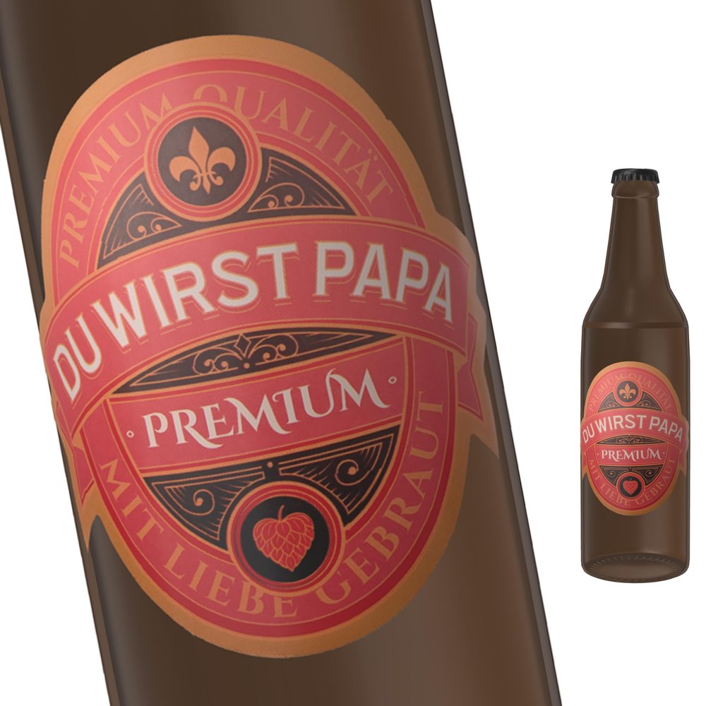 FunFest - 3-Pack Beer Bottle Labels - You're Going to Be a Dad - Green & Gold