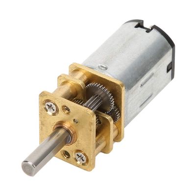 Aolidsive 12V DC Mini Metal Gear Motor, 60 RPM, for Gear Fan Applications