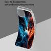 WUACYEAMING Case for Motorola Moto E20 with Lanyard and 2 Tempered Glass Screen Protectors, Clear Silicone, Dragon Pattern view 3