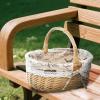 RUITOTP Easter Basket with Handle, Small Wicker Basket for Egg Hunts view 2