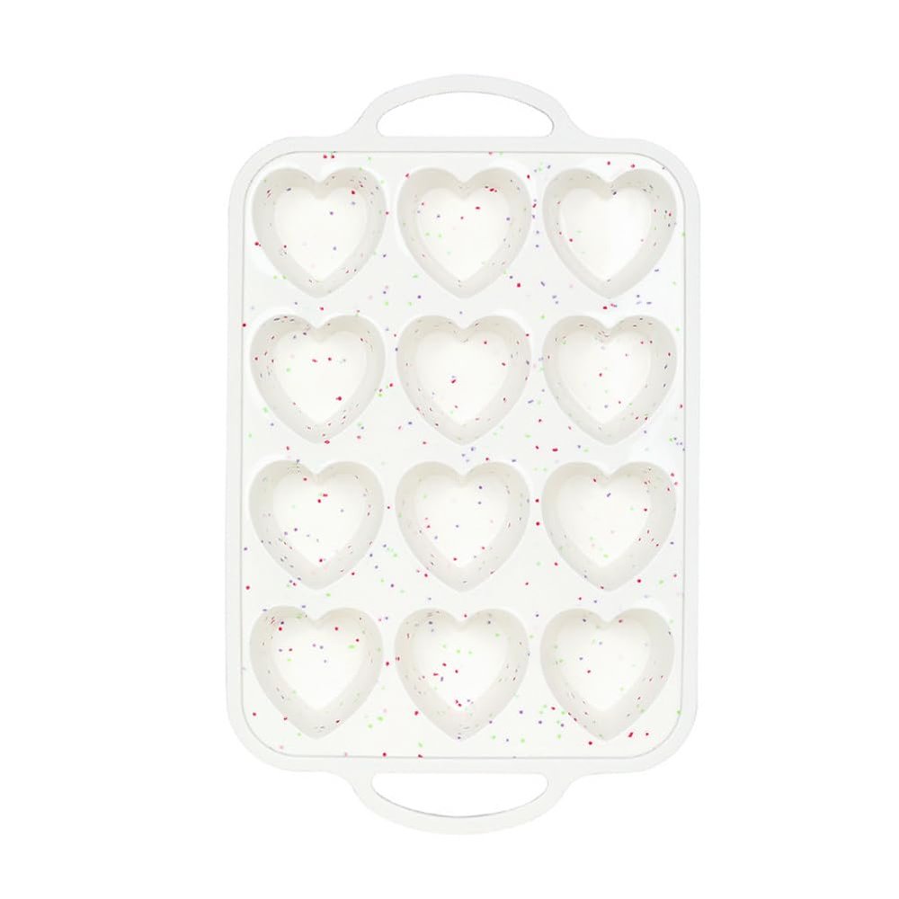 Introti Silicone Heart Cake Mold with Stainless Steel Frame