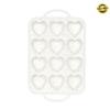Introti Silicone Heart Cake Mold with Stainless Steel Frame view 2