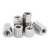 Long Rod Coupling Nut, GB56 304 Stainless Steel Hex Coupling Nuts M6–M16, Assorted Sizes, Pack (M10 x 17 x 20 mm, 2 pcs) view 1