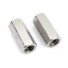 Long Rod Coupling Nut, GB56 304 Stainless Steel Hex Coupling Nuts M6–M16, Assorted Sizes, Pack (M10 x 17 x 20 mm, 2 pcs) view 2