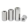 Long Rod Coupling Nut, GB56 304 Stainless Steel Hex Coupling Nuts M6–M16, Assorted Sizes, Pack (M10 x 17 x 20 mm, 2 pcs) view 4