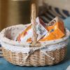 RUITOTP Small Handwoven Wicker Basket – Artificial Flower and Gift Basket view 4