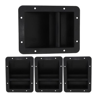 VALICLUD Black Plastic Speaker Handles, 4-Pack, for Easy Installation