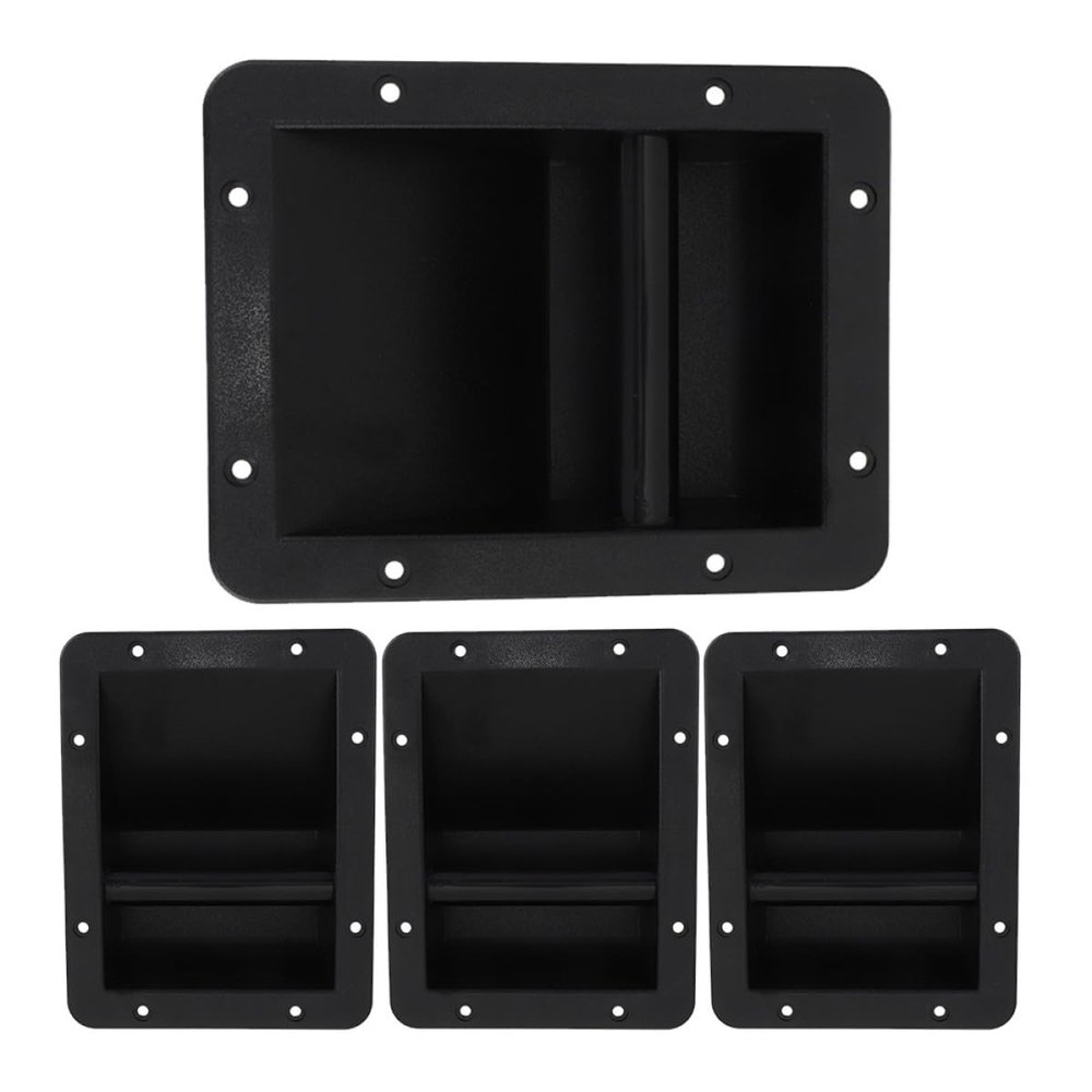 VALICLUD Black Plastic Speaker Handles, 4-Pack, for Easy Installation