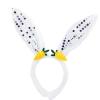 1-Piece Sequin Bunny Ears Headband, White view 1