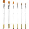Artist Brush Set of 6 with Wooden Handles view 1