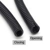 Flexible Power Cable Conduit, PP Corrugated, Red, OD 28.5 x ID 23 mm, 5 m view 3
