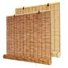 Weatherproof Outdoor Bamboo Roller Blind for Windows and Doors, Sun and Privacy Shade, No Drilling (Natural, 75 W x 110 H cm) view 1