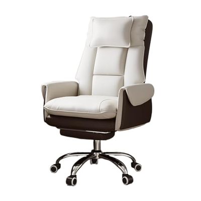 Office Chair with Adjustable Lift Seat and Independent Headrest for Gaming and Living Rooms