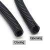 Flexible Electrical Cable Conduit, PP Corrugated Tube, Black, 7.5–34.5 mm, for Automotive Wiring Harnesses (OD 11.6 mm × ID 8 mm, 1 m) view 4