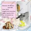 80 W Stainless Steel Electric Ice Cream Maker for Spaghetti Ice, 4 Molds, 30 L/h view 3