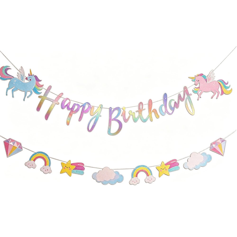 Unicorn Birthday Decoration Set
