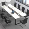 Conference Table for 8–12 People with Integrated Cable Management view 1