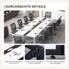 Conference Table for 8–12 People with Integrated Cable Management view 3