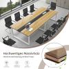 Conference Table for 8–12 People with Integrated Cable Management view 4