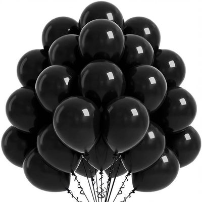Black Balloons for Birthday Parties - 30 Pack