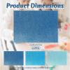 Glitter Paper for Crafting A4, 15 Sheets Blue 250g/m view 2
