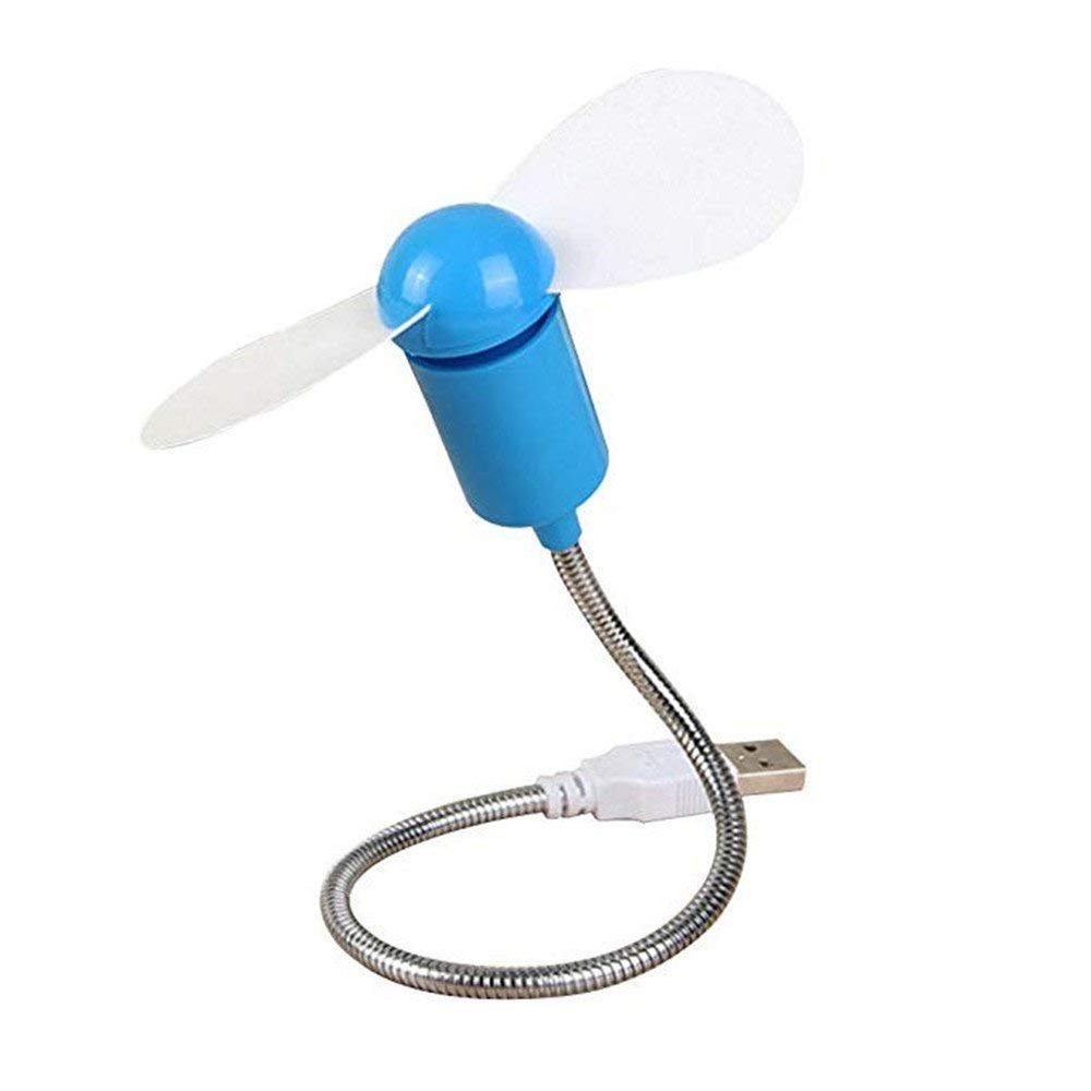 Mini USB Portable Flexible Fan - Blue