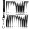 Piuluvor 100 Black Lanyards, 46 x 1 cm view 1
