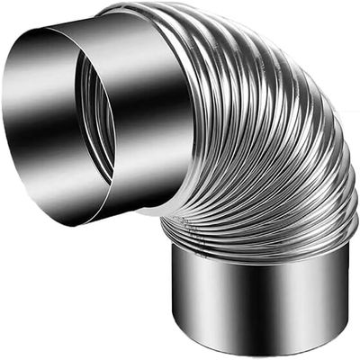 90° Stove Pipe Elbow, Galvanized Steel, 20 cm