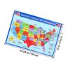 FELTECHELECT USA Map for Students, Large America Map on UV Paper view 1