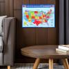 FELTECHELECT USA Map for Students, Large America Map on UV Paper view 2