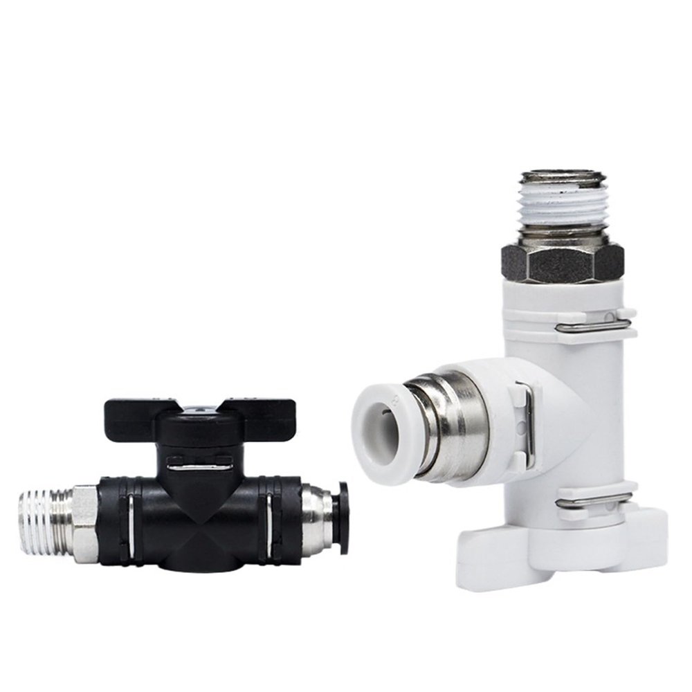 Pneumatic BC8-02/BL Threaded Switching Valve, Straight/Elbow, 2-Pack