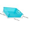 Alasum 4-Piece Plastic File Organizers with Handle Openings for Office view 2