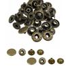 12 mm S-Spring Snap Fasteners, 4-Piece Set, Bronze, 20 Pieces view 1