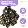 12 mm S-Spring Snap Fasteners, 4-Piece Set, Bronze, 20 Pieces view 3