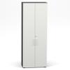 CABINO Hinged-Door Filing Cabinet 80 x 42 x 216 cm, Lockable, 6 OH, Graphite/White view 1