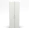CABINO Hinged-Door Filing Cabinet 80 x 42 x 216 cm, Lockable, 6 OH, Graphite/White view 3