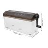 INOOMP Manual A4 Paper Shredder with Hand Crank, Strip-Cut view 2